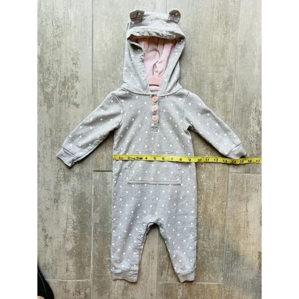 Baby Girl One-Piece Jumpsuit Romper Fall Hooded Outfit Fox Coverall 9 Months